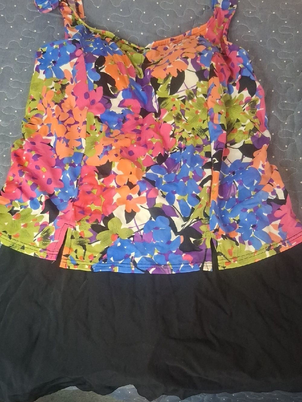 Penbrooke Floral Multicolor One Piece Swim Suit size 12